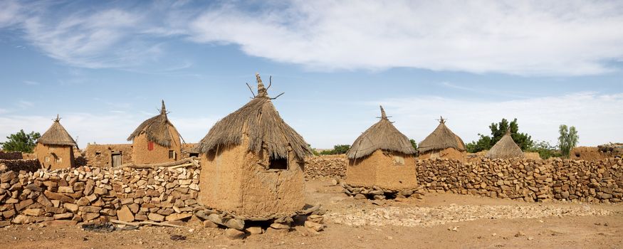 The Bandiagara site is an outstanding landscape of cliffs and sandy plateaux with some beautiful Dogon architecture, Mali.