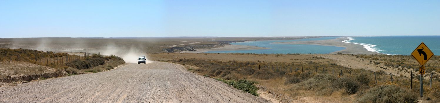 Valdes peninsula on the Atlantic coast in the Viedma Department in the north east of Chubut Province, Argentina.