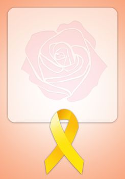 Yellow ribbon for Endometriosis