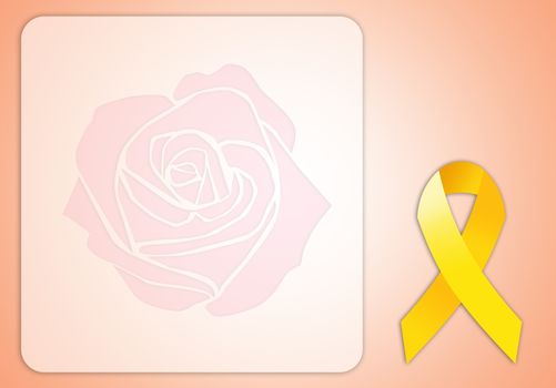 Yellow ribbon for Endometriosis