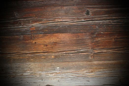 ancient spruce wooden boards on the exterior of old church; the wood is there in the wind and rain probably from 18th century