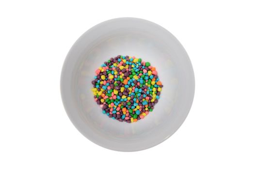 Food decorating sprinkles isolated on a kitchen bench