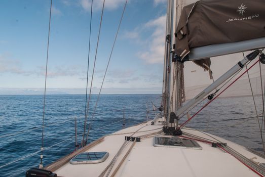 Yachts in Atlantic Ocean near Tenerife, Canary Islands