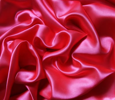 Smooth elegant red silk can use as background 