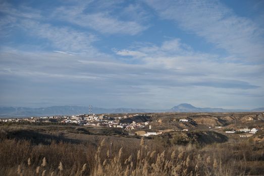 Spanish landscapes on a way from Valencia to Granada