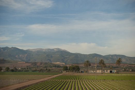 Spanish landscapes on a way from Valencia to Granada