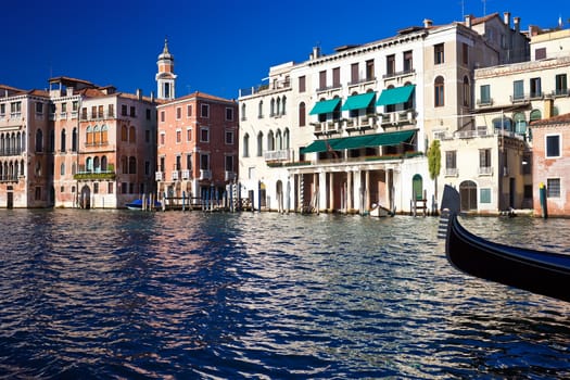 Beautiful view of famous Grand Canal in Venice, Italy