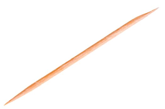 original wooden toothpick on white background
