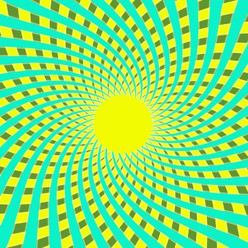 Colorful background of radial rays