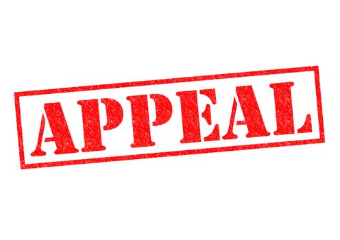 APPEAL red Rubber Stamp over a white background.