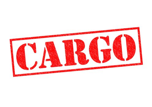 CARGO red Rubber Stamp over a white background.