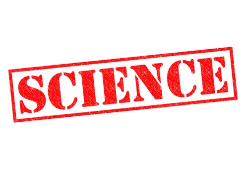 SCIENCE Rubber Stamp over a white background.