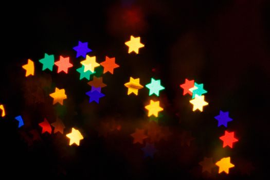 Multicolored bokeh abstract background for the holiday Hanukkah