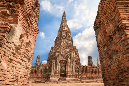 Temple Wat Chaiwatthanaram at Ayutthaya Thailand