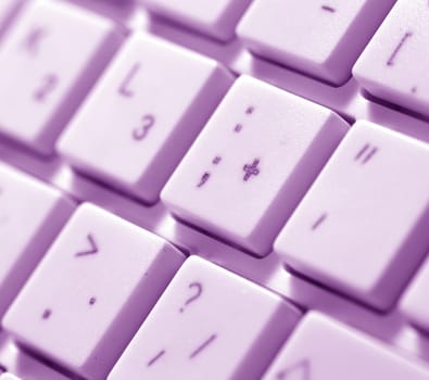 Close up of a computer keyboard