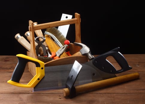 carpenter's tool on a workbench 