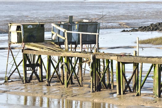 Ramshackle pier