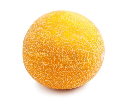 Fresh juicy melon isolated on white background