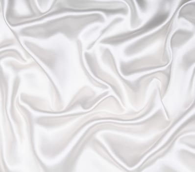 Smooth elegant white silk can use as wedding background 
