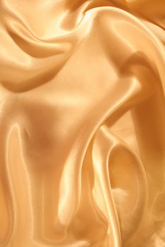 Smooth elegant golden silk can use as background 