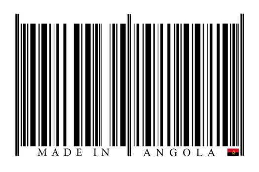 Angola Barcode on white background