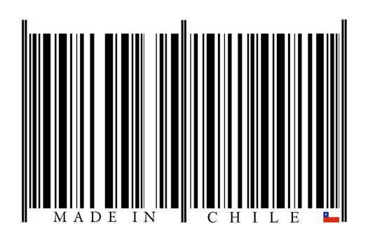 Chile Barcode on white background