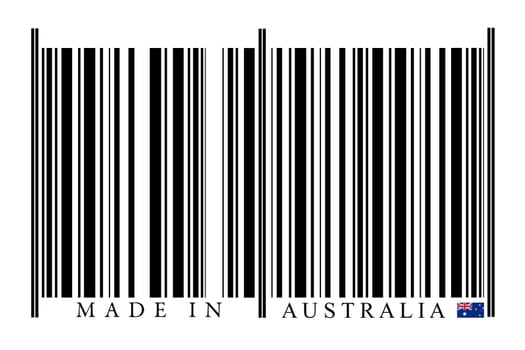Australian Barcode on white background