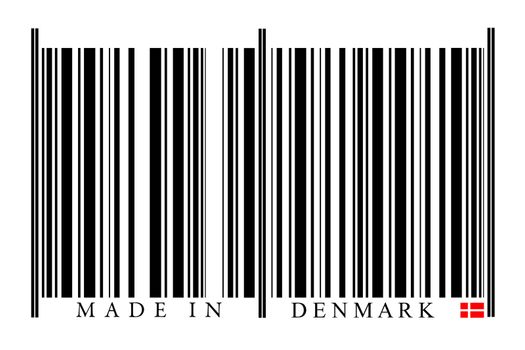 Denmark barcode on white background