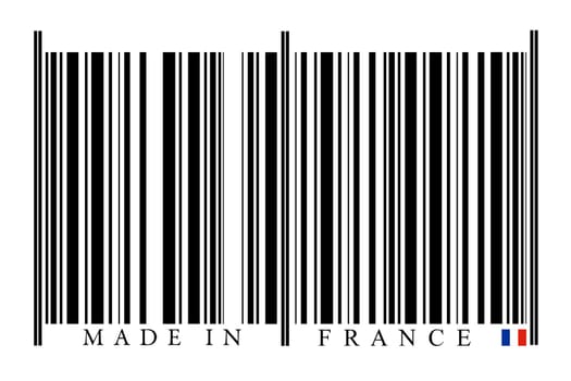 France Barcode on white background