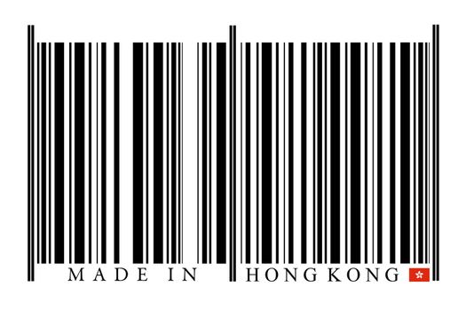 Hong Kong Barcode on white background