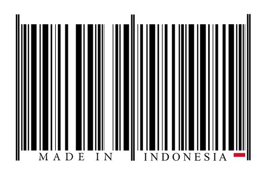 Indonesia Barcode on white background