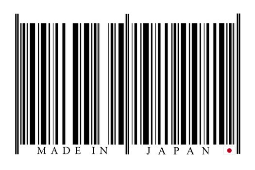 Japan Barcode on white background