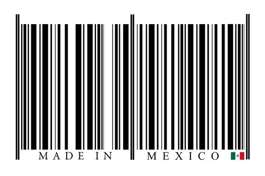 Mexico Barcode on white background
