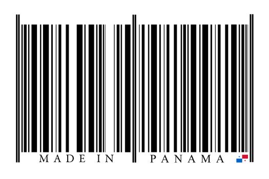 Panama Barcode on white background