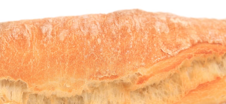 Bread loaf. Close up. Macro. Whole background.