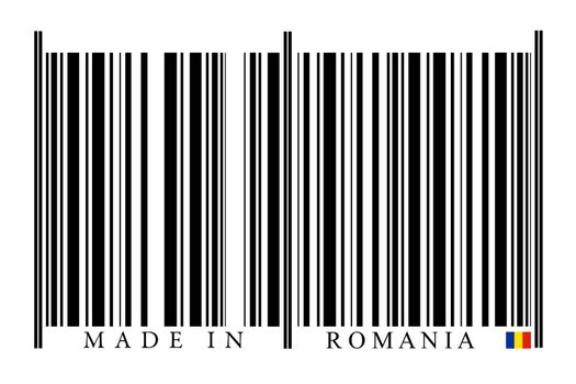 Romania Barcode on white background