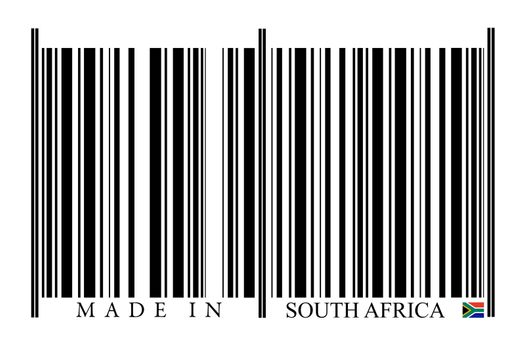 South Africa Barcode on white background