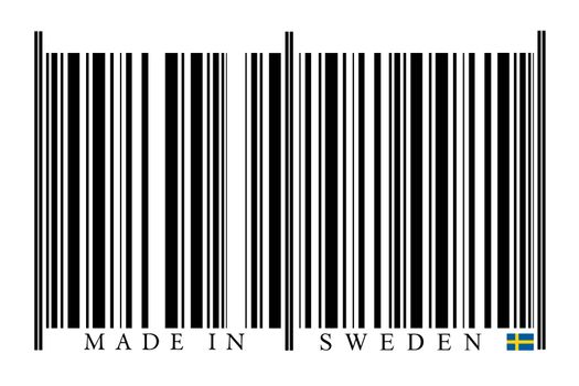Sweden Barcode on white background