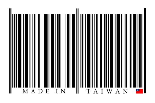 Taiwan Barcode on white background
