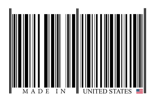 United States Barcode on white background