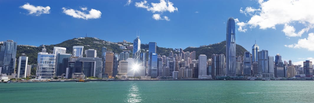 Hong Kong harbour at day 