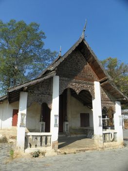 sanctuary in wat tamnuk temple,Chiangmai