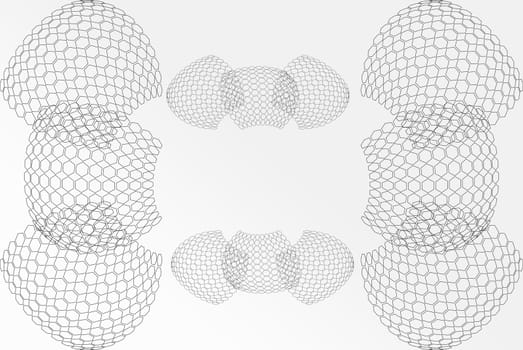 Abstract background base on wireframe shape, made from polygon