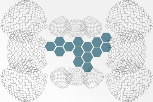 Abstract background base on wireframe shape, made from polygon