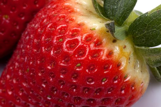 Strawberry fruits isoalted on a white background