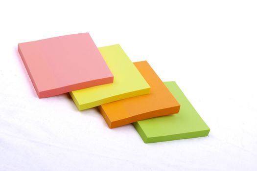 Sticky Notes Cube isolated on a white background