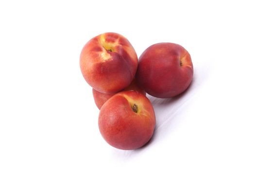 Nectarine on a white background.