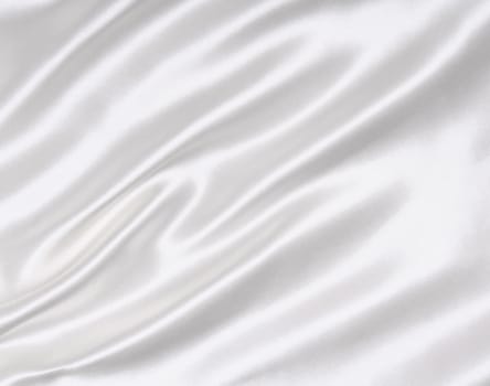 Smooth elegant white silk can use as wedding background 