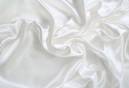 Smooth elegant white silk can use as wedding background
