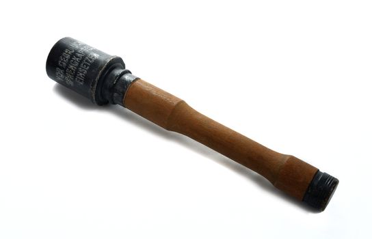 German grenade World War II with its wooden handle